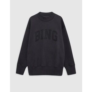 Anine Bing Bradie “Bing” Sweatshirt in Black Size Medium NWT